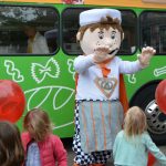 Bäckman sorgte für eine ausgelassene Stimmung bei den Kindern