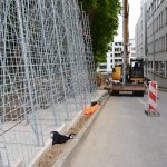 Bagger stehen auch noch in den nächsten Wochen auf der Zufahrt