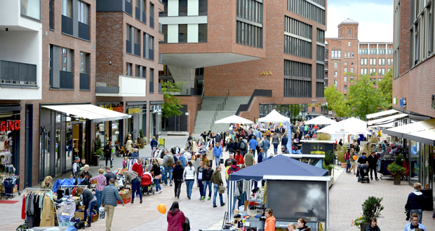 Der erste Handmade- und Designmarket auf dem Überseeboulevard in der HafenCity