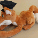 Der Verkehrsfuchs ist das Maskottchen der Verkehrserziehung für Kinder der Polizei Hamburg