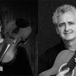 Geiger Ian Mardon und Gitarrist Dylan Vaughn spielen im Stadtteilhaus Lurup
