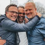 Freuten sich über das gelungene Event: Marcus van Riesen, Thies Gudewer und Nils Jacobsen