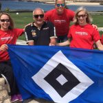 Annika Zeyen, Gesche Schünemann, Maya Lindholm und Simone Kues sowie Bundestrainer Holger Glinicki