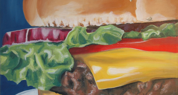 Das Kunsthaus Schenefeld präsentiert gemalte Leckereien Foto: Melanie Steffens