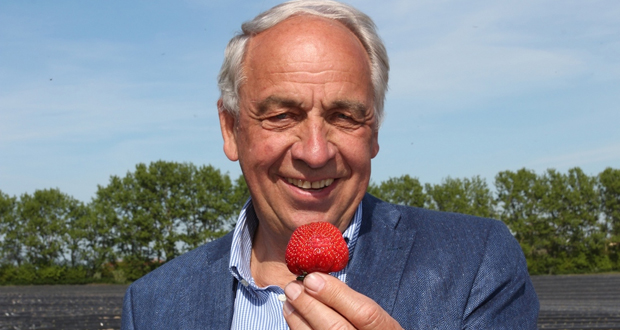 Enno Glantz freut sich auf die Erdbeer-Saison