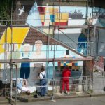 Eines von 14 Wandbildern der Open-Air-Galerie in der Großen Elbstraße