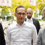 SPD-Bundestagsabgeordneter Matthias Bartke, Bundesjustizminister Heiko Maas und Abgeordneter der Hamburger Bürgerschaft Mathias Petersen