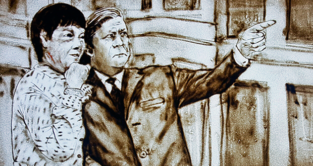 Loki und Helmut Schmidt aus Sand Foto: Die Flut GmbH Co KG
