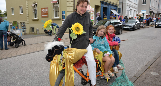 Ein Besucher aus Eidelstedt hatte ein Fahrrad der besonderen Art dabei