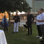 Die Apfelbaumwiese bei den Deichtorhallen ist ein lauschiger Ort mitten in der City