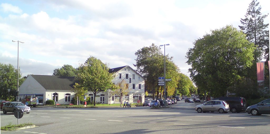 Die Schenefelder Landstraße in Iserbrook