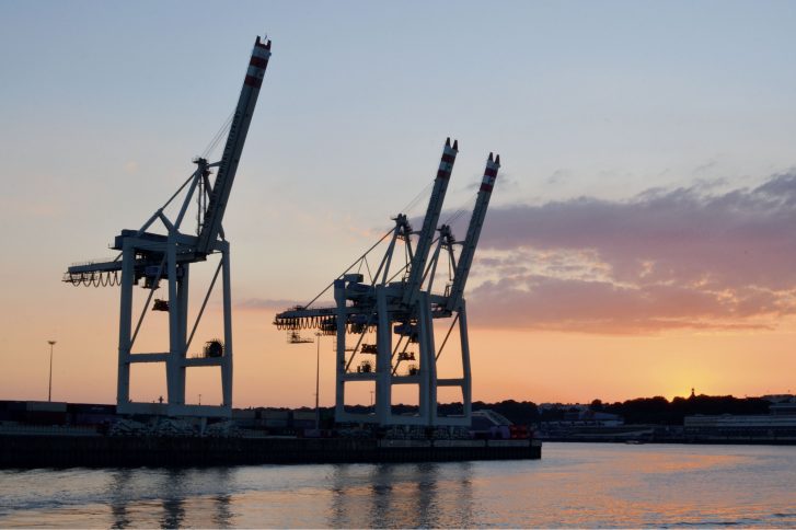 Hafen Sonnenuntergang