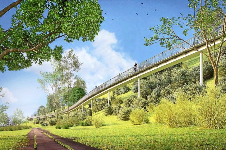 Otto-Schokoll-Höhenweg – Planungsskizze // Grafik: Bezirksamt Altona