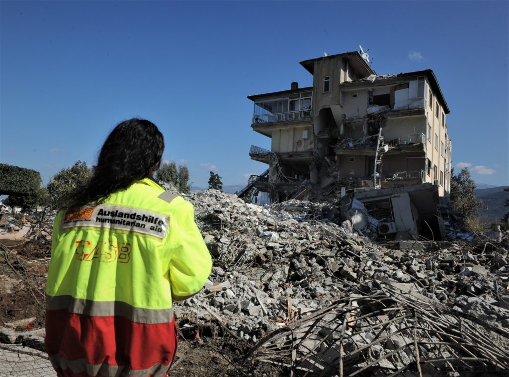 Trümmer in der Erdbebenregion in der Türkei