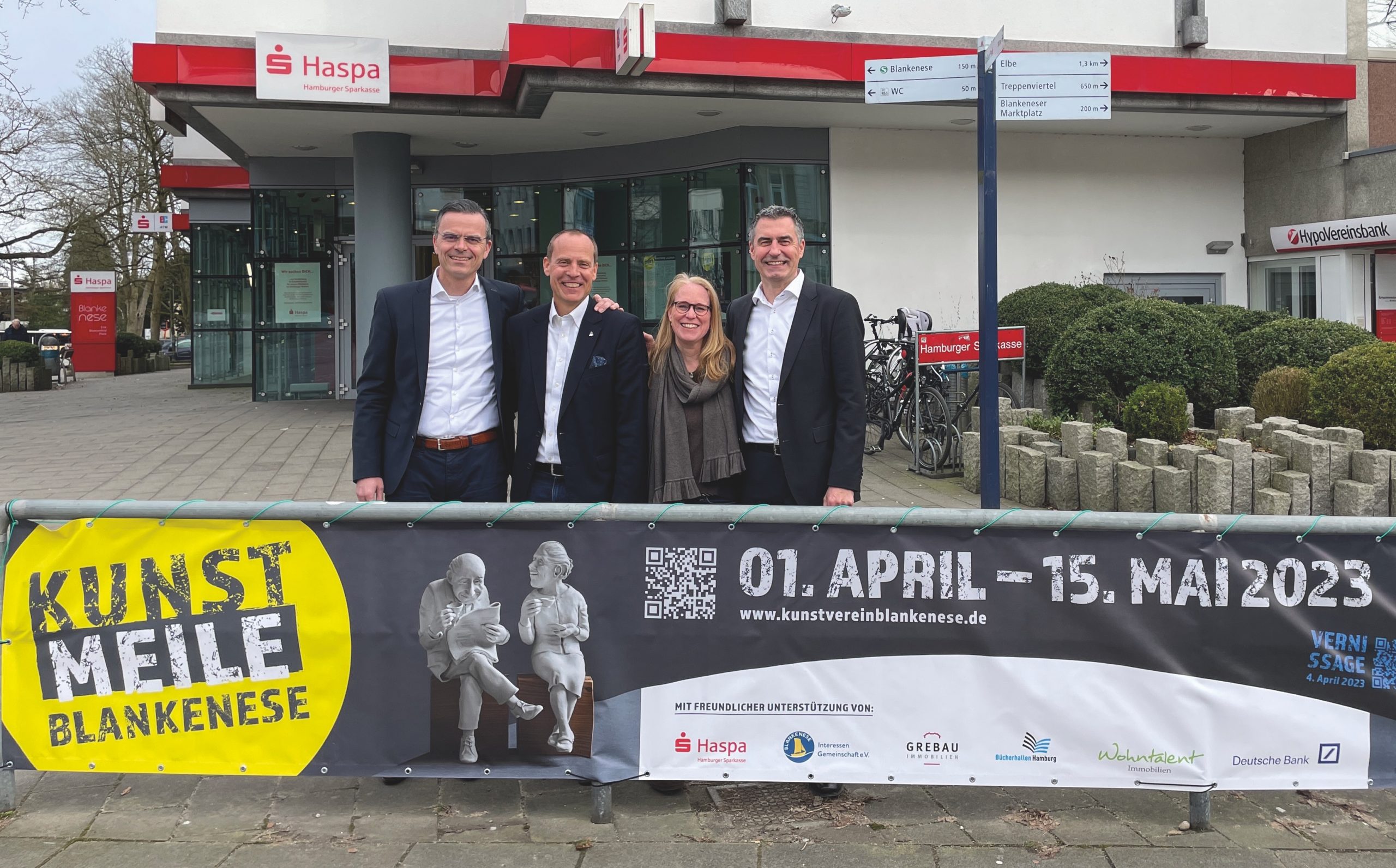 Kunstmeile Blankenese im April Kloenschnack