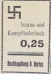 Anzeige der Buchhandlung Kortes aus dem Templiner Kreisblatt vom 2. April 1933.
