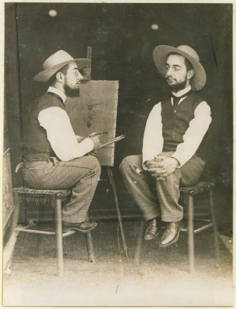 Toulouse-Lautrec porträtiert Toulouse-Lautrec, um 1894 // Foto: Maurice Guibert