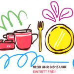 Der Frühschoppen in der Halle 15 bietet auch bei schlechtem Wetter einen netten Plausch, Essen und Live Musik.