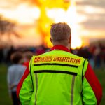 Die Sanitätskräfte hatten immer ein waches Auge auf die Lage. // Foto: Felix Cassens