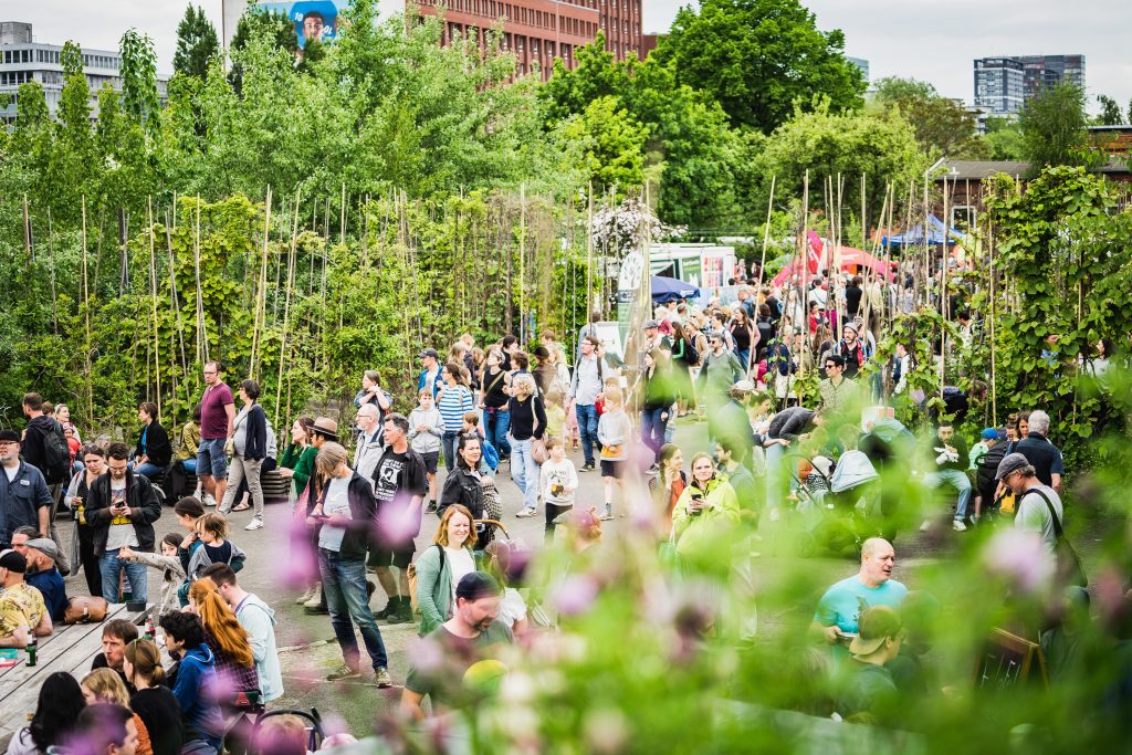 Zahlreiche Besucher auf dem Festivalgelände