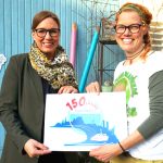 Julia Fisauli-Aalto und Künstlerin Lisa Stachnik (v.l.)