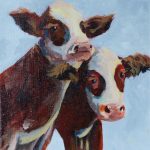 „Kühe“ kommen auch zur Vernissage. 