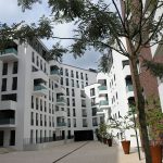 Die Wallhöfe in der Hamburger Neustadt bieten 184 mit einem Mix aus Ein- bis Fünf-Zimmerwohnungen. Ein beispiel dafür, wie städtischer Wohnungsbau funktionieren kann. // Foto: BSW