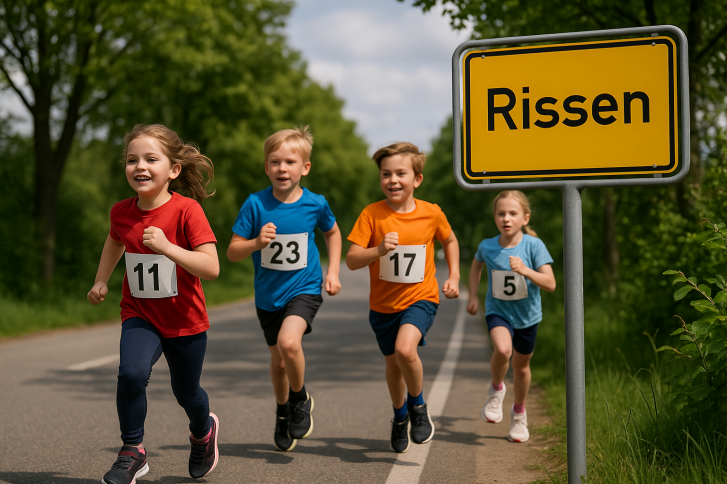 Rissen läuft geht in die zweite Runde. In diesem Jahr sind auch Jugendliche und Erwachsene mit einem eigenen Lauf am Start. // Bild: KI-generiert