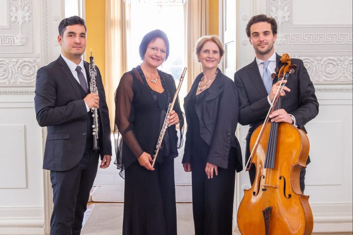 Das Ensemble Obligat spielt im Jenischhaus. // Foto: Christina Körte