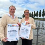 v.l.: Verena Heyer, Julia Fisauli-Aalto // Foto: Stadt Wedel - Kinderstadtwette