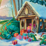 Adventskalender - Blankeneser Malerin Dörthe Behrens gestaltete das Cover des Adventskalenders.