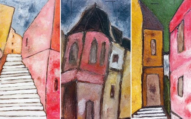 Alexander Dettmars Bilder changieren in einem Farbtaumel zwischen Schlichtheit und Poesie. // Foto: Dettmer - Treppenviertel