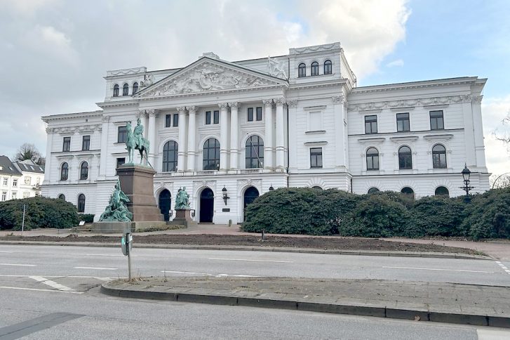 Aufruhr im Rathaus Altona: Das Festhalten der AfD an ihrem Abgeordneten Risch sorgt für einen Eklat. // Foto: Bezirksamt Altona