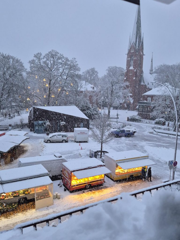Blankeneser Markt im Winter