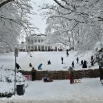 Rodeln im Goßlers Park.