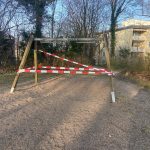 Vandalismus am Spielplatz Ginsterweg // Foto: Stadt Wedel