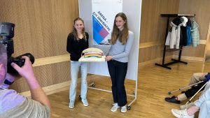 Lina und Janne aus dem achten Jahrgang des MDG