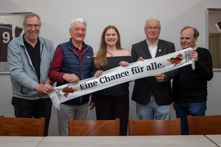 Thomas Stankiewicz, Jochen Grote, Kim-Sophie Sperling, Christoph Albrecht und Jens Bulnheim. //: Foto: Komet Blankenese